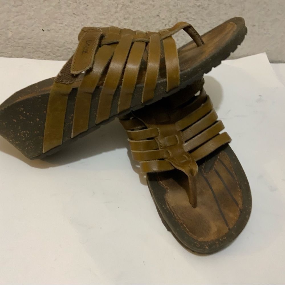 Teva Women's Cabrillo 3 Wedge Thong Sandals - Dark Earth, Women Size 6.5/37.5 - Picture 3 of 8